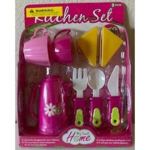 New Coffee Tea Kids Pretend Play Kitchen Set Brand New Factory Sealed